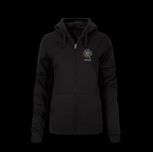 Sweat-shirt zippé à capuche femme ROMAN ROSES